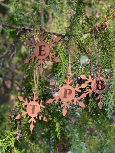 Wood snowflake ornament